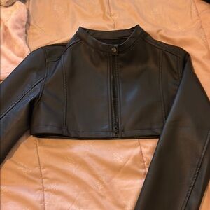 Women's Black Cropped Jacket